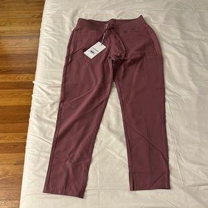 Mauve mandala scrub pants